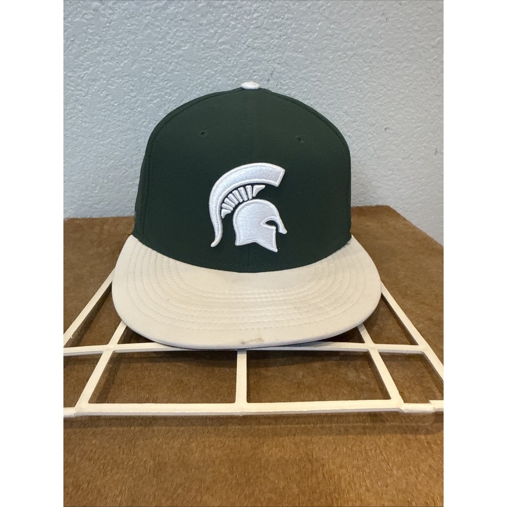 Nike Dri Fit Michigan State Spartans Baseballโ Cap Hat Adjustable Green Gray